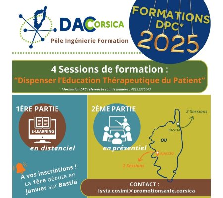 Sessions de formation "Dispenser l'ETP" 2025 ouvertes aux inscriptions