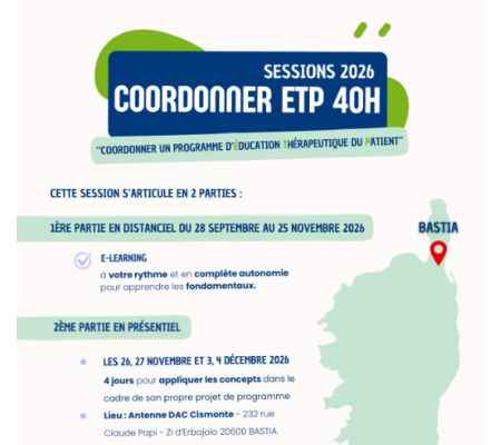 Formation "Coordonner ETP 40h"